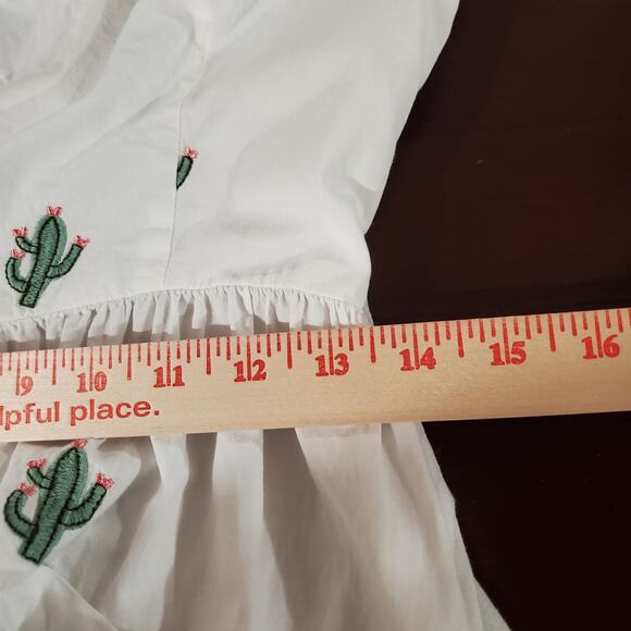 Collectif London Cactus Button Swing Dress Size 10 Southwestern Pinup Pockets - Picture 12 of 13